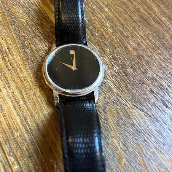 Movado Museum Classic Leather Watch (Mens) - Picture 2 of 5